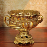 INPHIC-歐式琥珀色水果盤 透明樹脂工藝品 茶幾擺飾商務